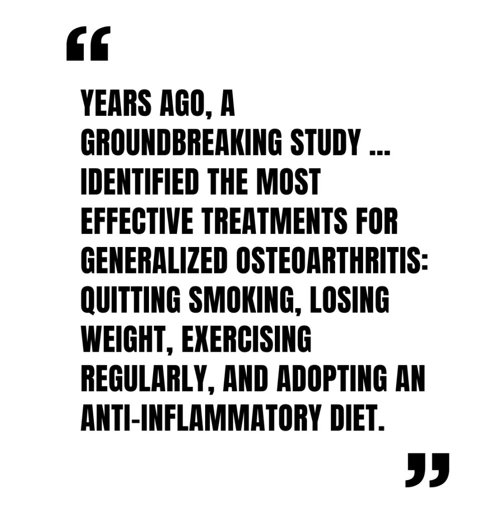 Michael Gofeld: Years ago, a groundbreaking study identified the most effective treatments for generalized osteoarthritis